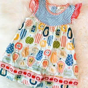 Fun fruit dress.